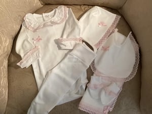 Image of Baby lace outfit 6 piece set 