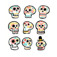 nine  little skulls