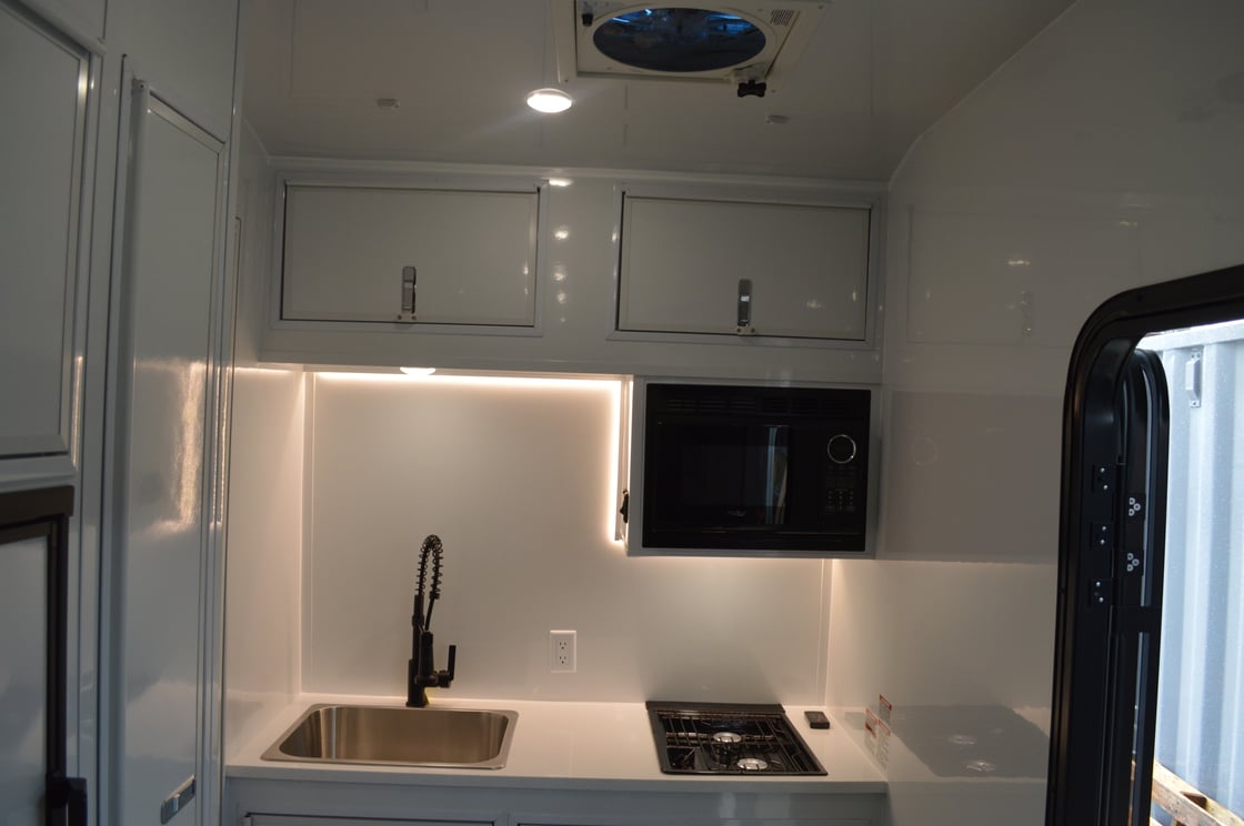 Image of 2024 King Race Trailer 24FK White with White Trim Interior