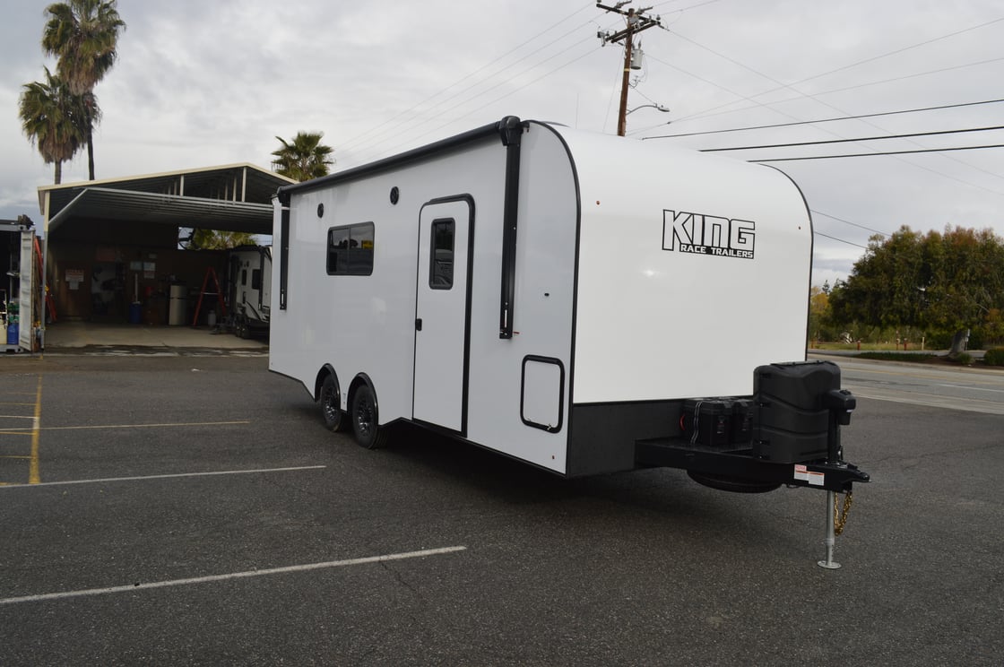 Image of 2024 King Race Trailer 24FK White with White Trim Interior