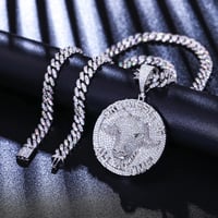 Image 1 of Moissanite Diamond Goat Pendant