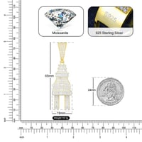 Image 5 of Plug Moissanite Pendant