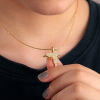 Image 3 of Uzi Hand Gun Pendant