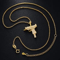 Image 2 of Uzi Hand Gun Pendant
