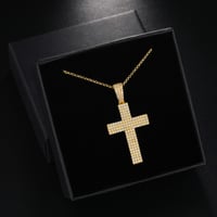 Image 3 of Moissanite Diamond Cross