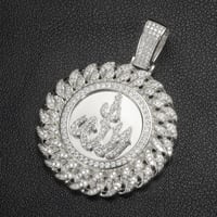 Image 4 of Allah Moissanite Pendant