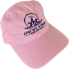 Pink Hat with Navy Embroidery
