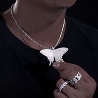 Image 2 of Butterfly Moissanite Pendant