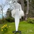 White  Sheer Selene Ostrich Dressing Gown  Image 3
