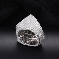 Image 2 of DIamond Paved VVS1  Moissanite Ring