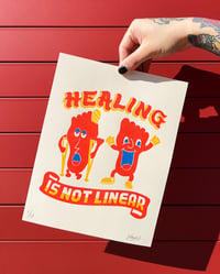 Image 1 of HEALING IS NOT LINEAR - RISOGRAPH PRINT