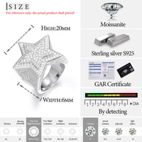 Image 5 of Star Moissanite Ring
