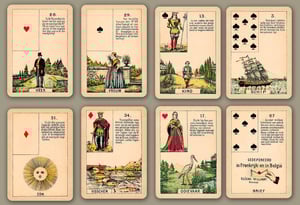 Image of Daveluy Lenormand c.1860 & Geûens-Willaert Lenormand c. 1903