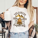 Image 1 of Summer t-shirt/sweatshirt/Campfire life/Camping