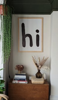 Image 3 of Hi Poster - White