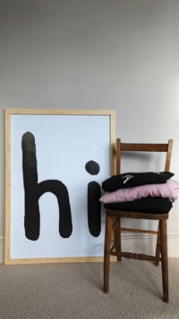 Image 4 of Hi Poster - White