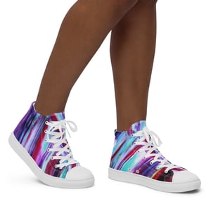 Image of "Purpology" Women’s high top canvas shoes 