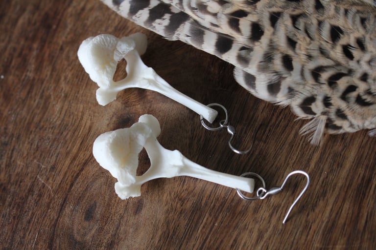 Dead Good vertebrae earrings Image 5