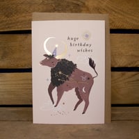 Image 1 of Taurus Zodiac Card by Sister Paper Co.