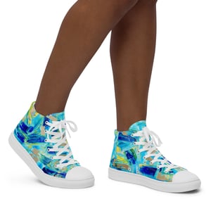 Image of "Prism" Women’s high top canvas shoes 