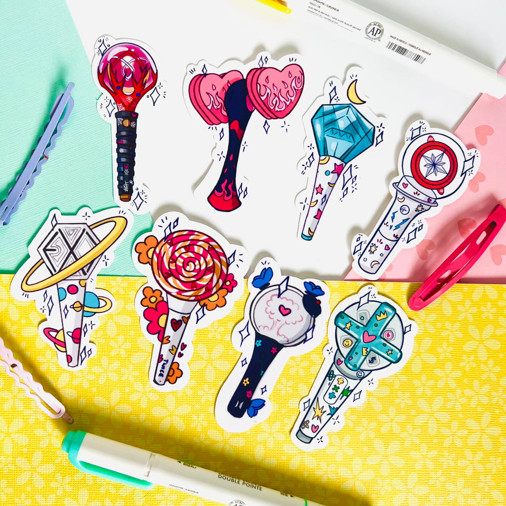 Image of K-POP Lightstick Stickers 