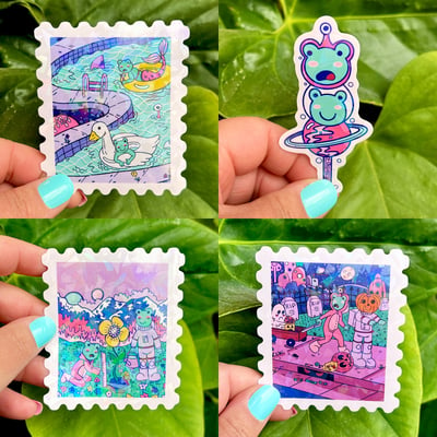 Image of Space Frog Stickers