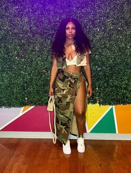 Image of Mixed Camo Half Top 