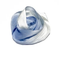 Image 2 of 10YD OMBRE CLOUDY SKY HAND DYED SARI SILK RIBBON/HAND DYED BY COLOR KISSED SILK