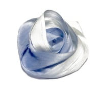 Image 4 of 10YD OMBRE CLOUDY SKY HAND DYED SARI SILK RIBBON/HAND DYED BY COLOR KISSED SILK