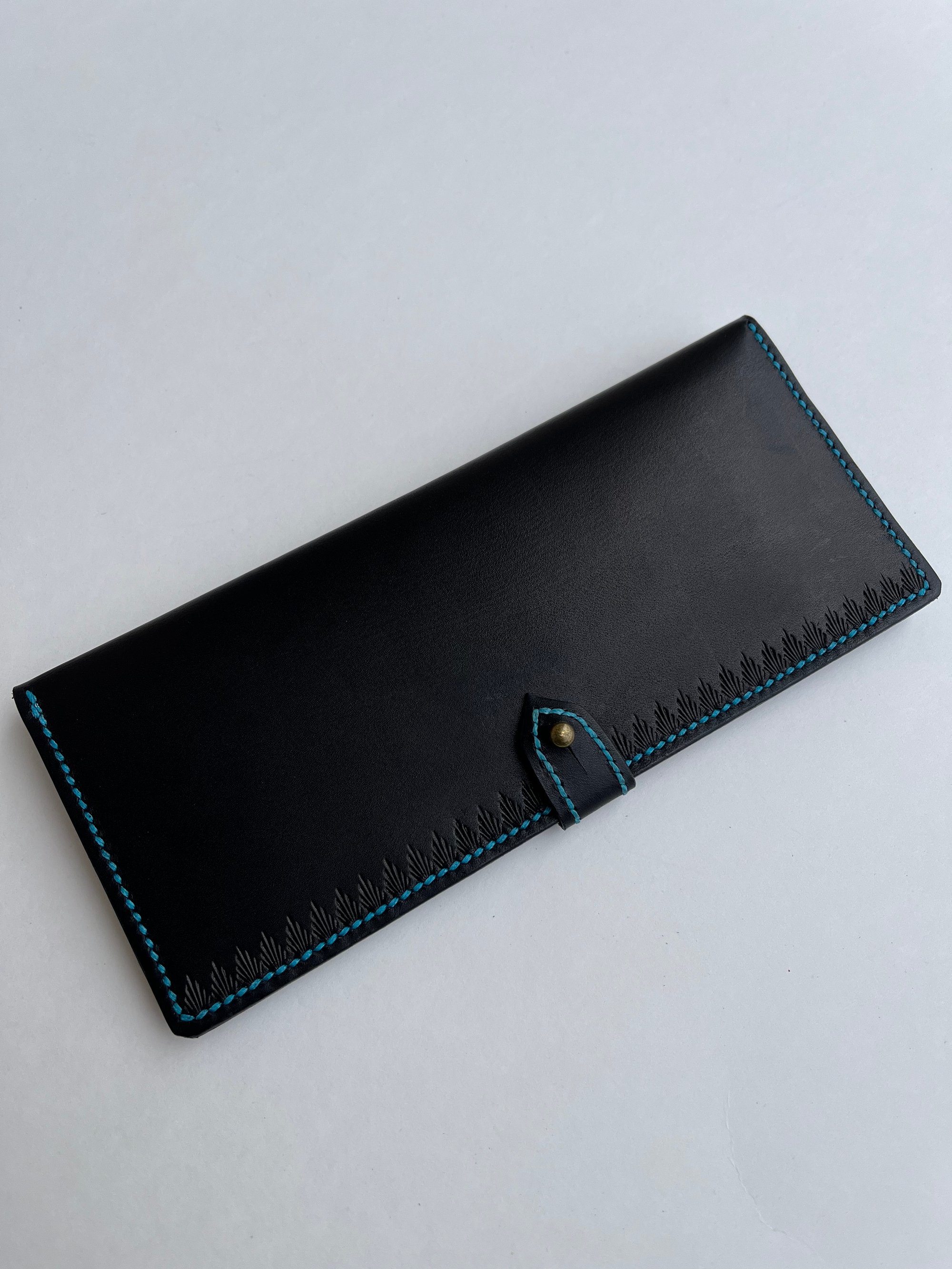 Black Buttero Long Wallet