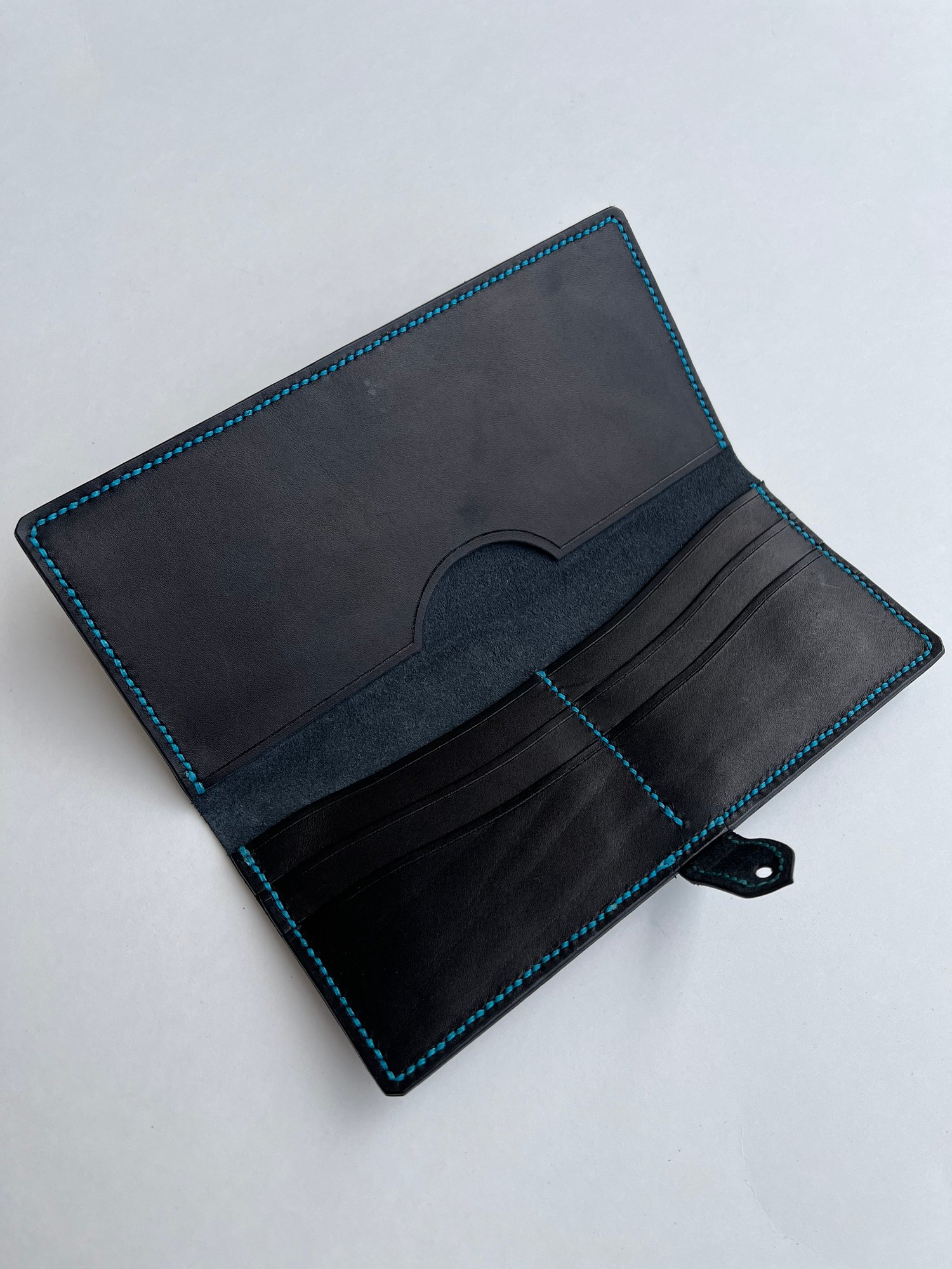 Image of Black Buttero Long Wallet 