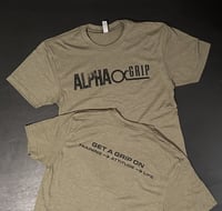 Military Green Alpha Grip T-Shirt w/ Black Logo
