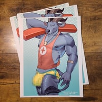 Image 2 of Lifeguard: Water Buffalo Print