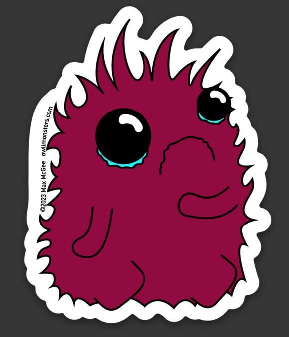 Image of Teary Monster Sticker