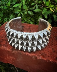 Image 1 of WL&A Triple Holy Mountain Punkero Cuff - Size 7.5" Wrist - 350 Grams