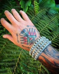 Image 3 of WL&A Triple Holy Mountain Punkero Cuff - Size 7.5" Wrist - 350 Grams