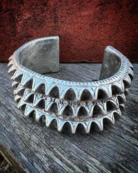 Image 5 of WL&A Triple Holy Mountain Punkero Cuff - Size 7.5" Wrist - 350 Grams
