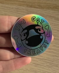Image 2 of RAINBOW HOLOGRAPHIC "Got Treats" Sticker