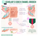 ffxiv scholar's codex enamel brooch