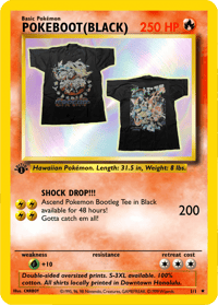 "POKEBOOT" Tee (Black)