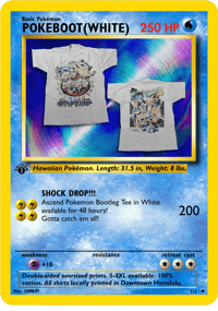  "POKEBOOT" Tee (White) 