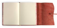 Image 2 of Cavallini & Co. Red Leather Roma Lussa Journal 