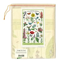 Image 3 of Cavallini & Co. Pollinator Garden Vintage Style Cotton Tea Towel 