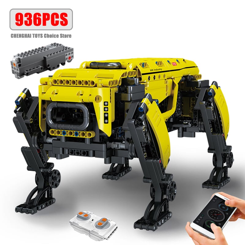 Image of Technical Robot Toys The RC Motorized Boston Dynamics Big Dog Model AlphaDog Building Blocks Bricks 