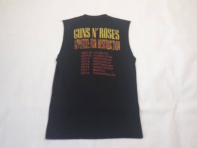 1987 Guns N Roses Tour Cut Off T-Shirt