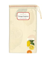 Image 1 of Cavallini & Co. Citrus Vintage Style Cloth Napkins Set 