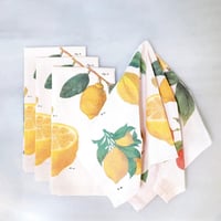 Image 3 of Cavallini & Co. Citrus Vintage Style Cloth Napkins Set 