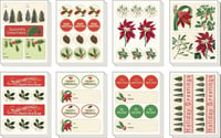 Image 2 of Cavallini & Co. Christmas Botanical Assorted Sticker Set