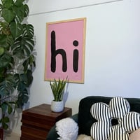 Image 2 of Hi Poster - Pink