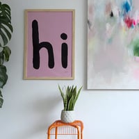 Image 4 of Hi Poster - Pink